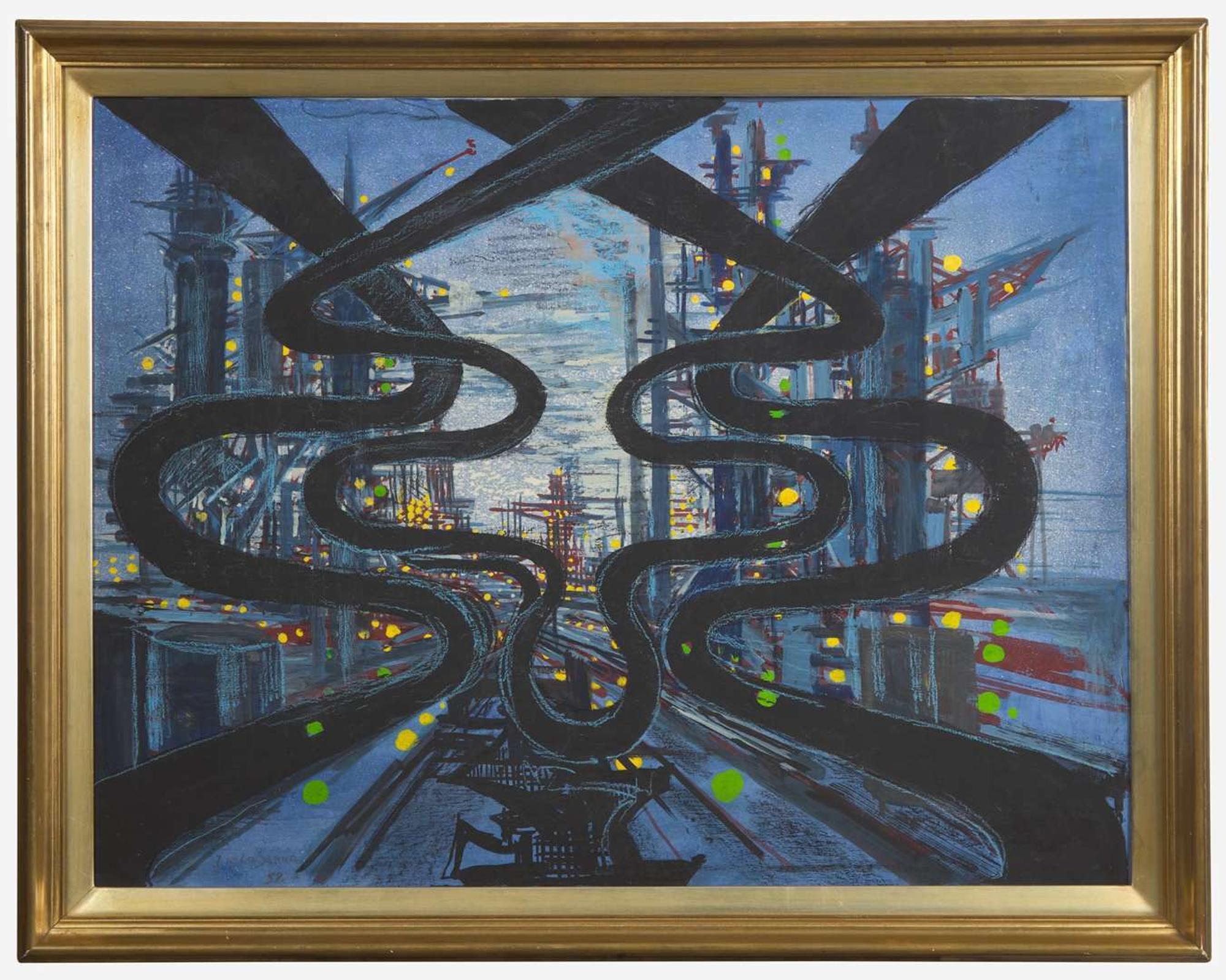Ismael González de la Serna (Spanish, 1898-1968) - Raffinerie de Lacq