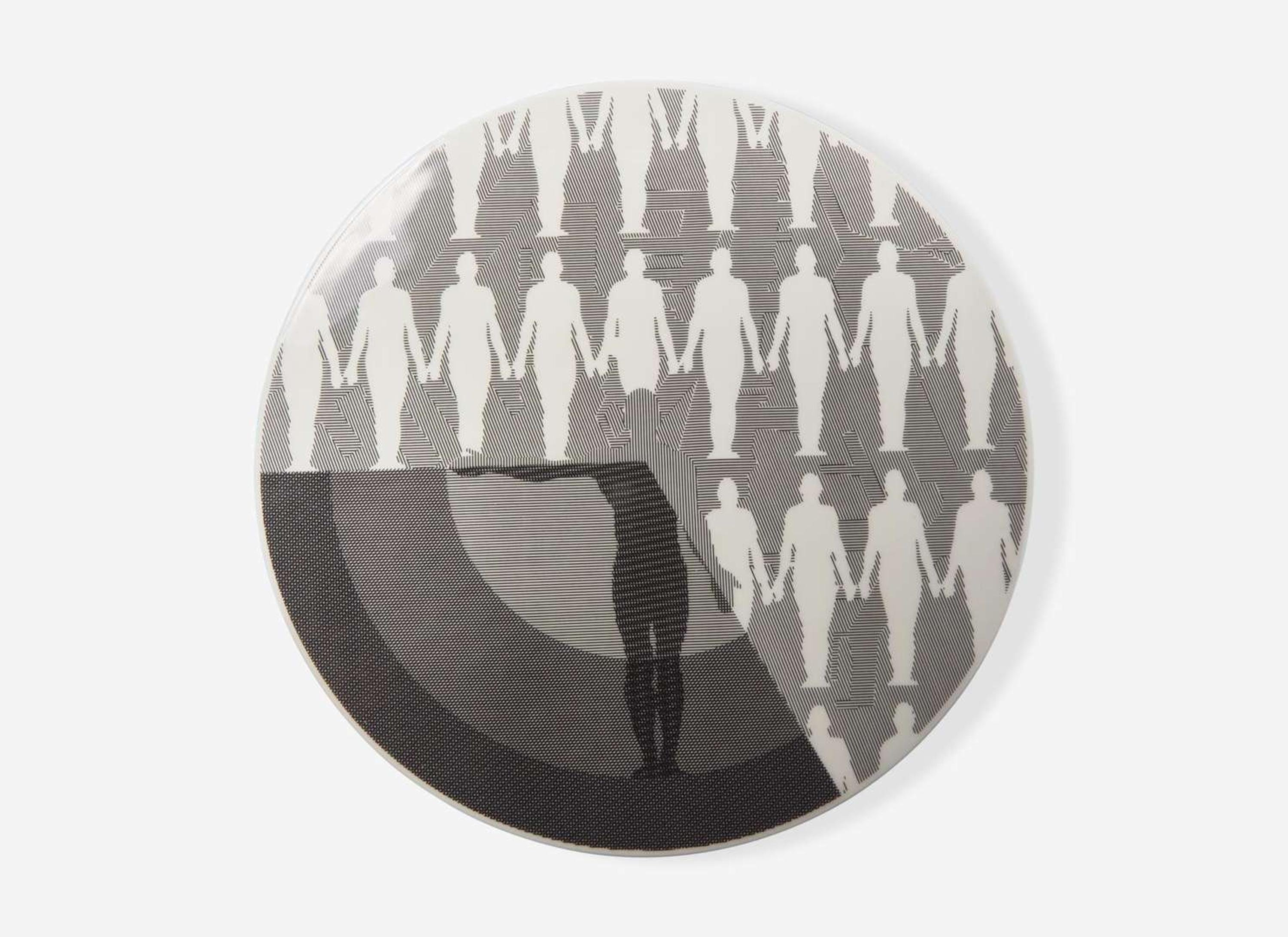 A Wedgwood "Man Diagram V" Bone China Plaque, UK, 1976-7