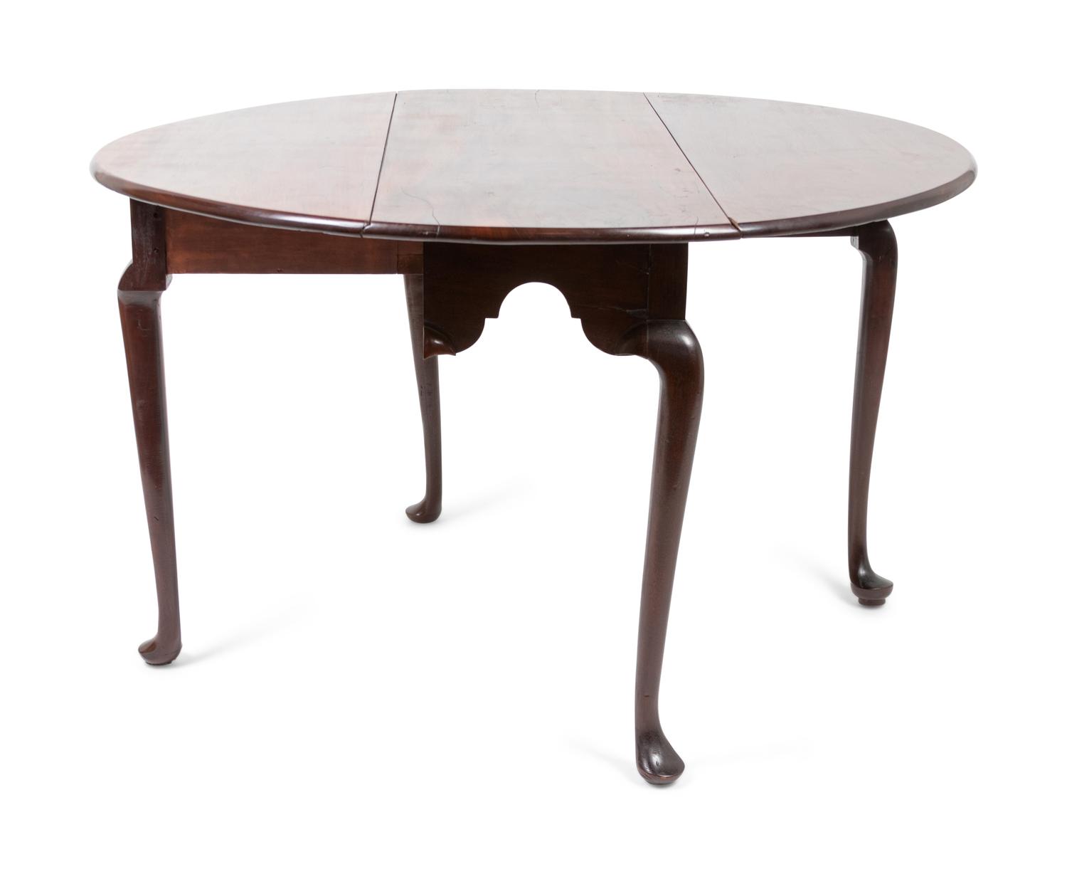 A Queen Anne Mahogany Drop-Leaf Table