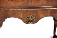 A George II Shell-Carved and Parcel Gilt Walnut-Veneered Chest-on-Stand