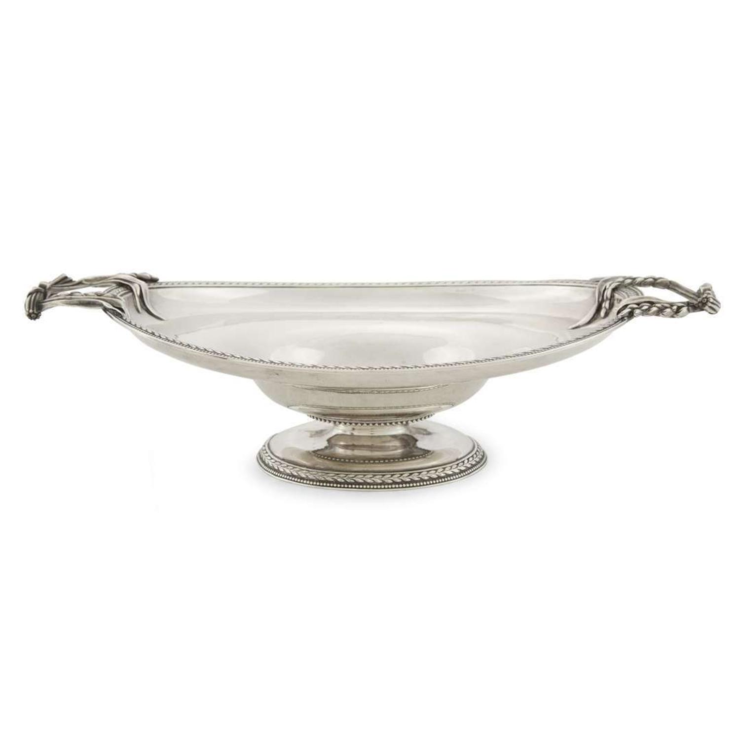 Neoclassical sterling silver compote J. C. Moore & Son for Tiffany & Co., New York, NY, circa 1860