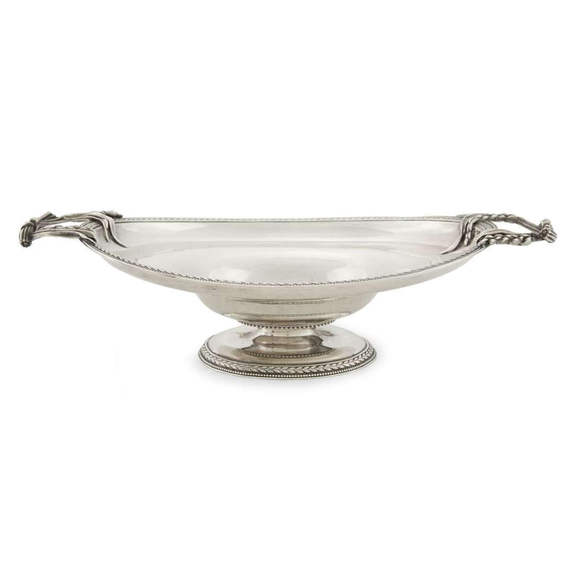 Neoclassical sterling silver compote J. C. Moore & Son for Tiffany & Co., New York, NY, circa 1860