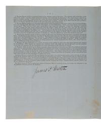 [ABOLITION] Universalist Church circular outlining a protest against slavery signed by James Weston