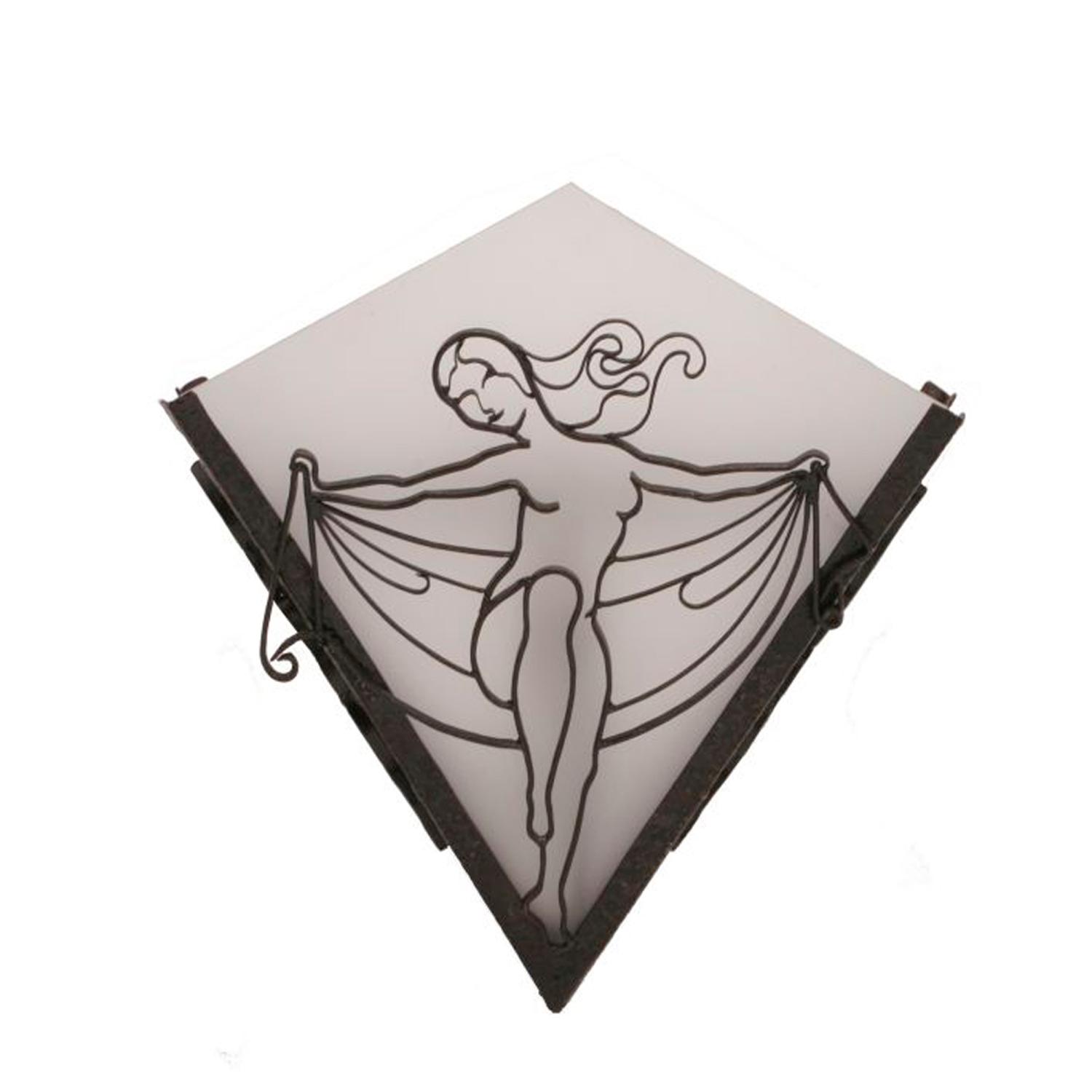 An Art Deco Fer Forge Sconce 13" W x 6.75" D x 12" H — France, Circa 1920