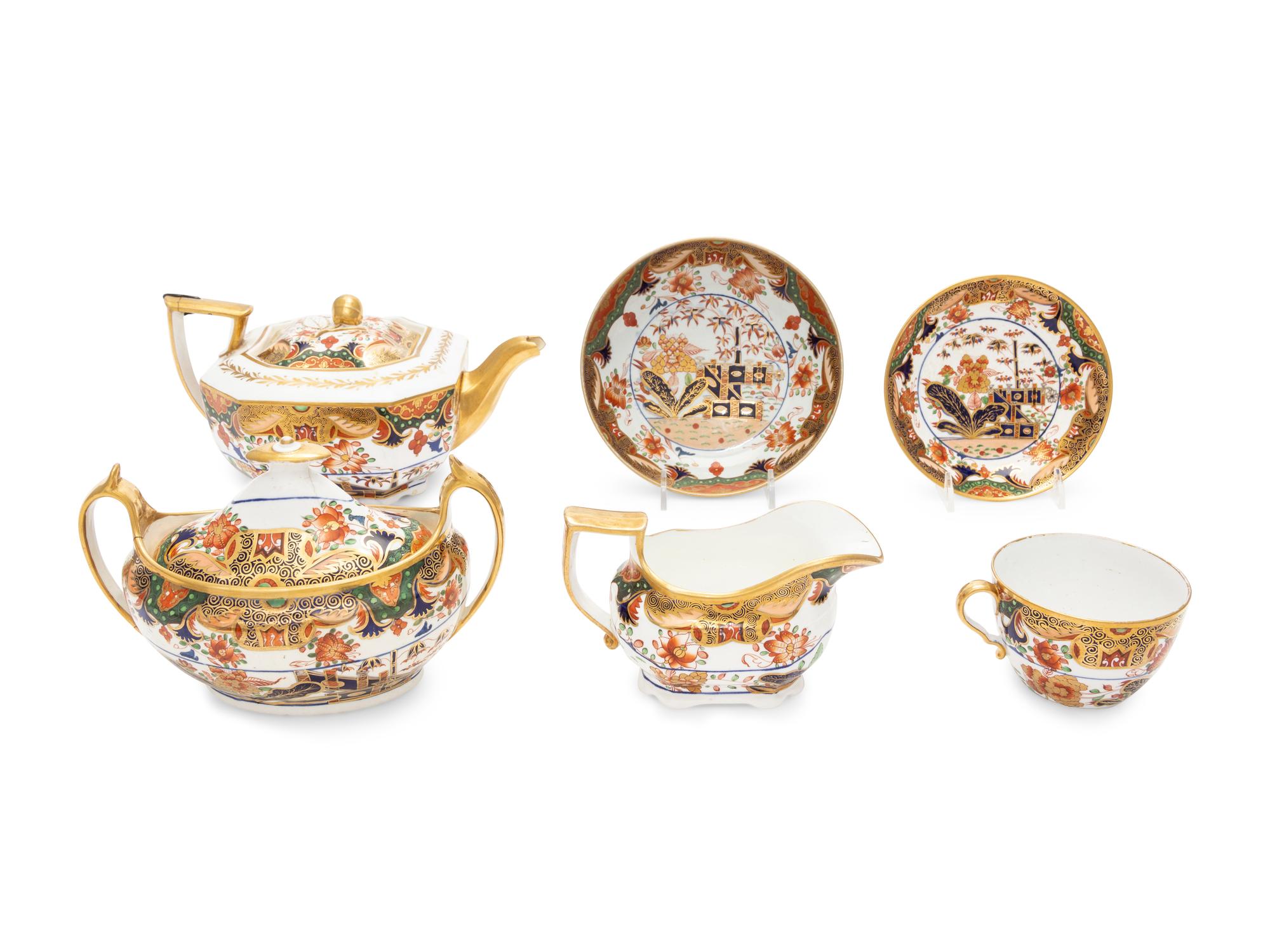 A Spode Porcelain Tea Service