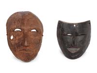 A Group of Ten Carved Ethnographic Masks