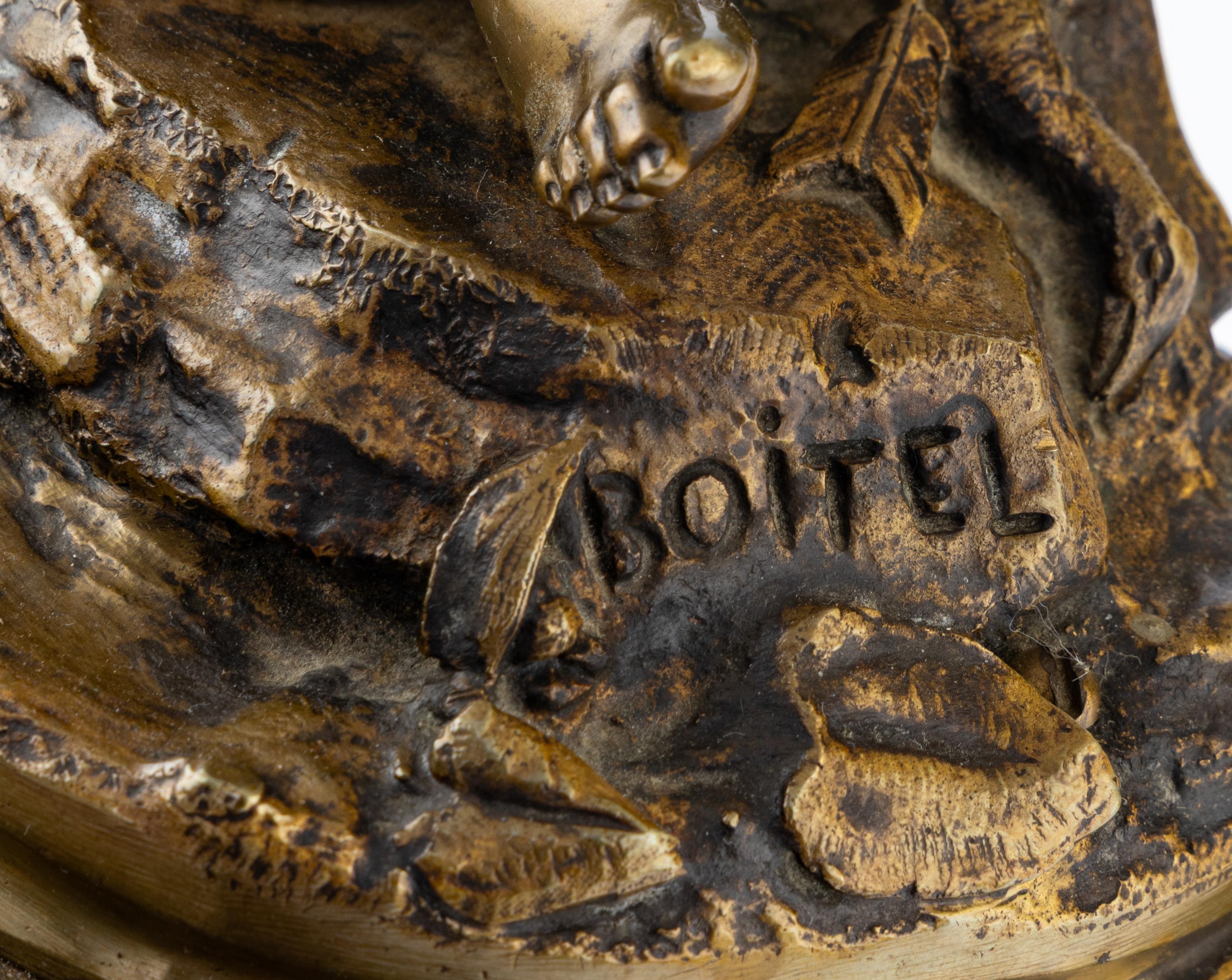 A French Gilt Metal Figural Group Mounted as a Lamp