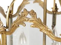 A Louis XV Style Brass Hall Lantern