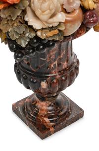 A Pair of Italian Variegated Marble Urns