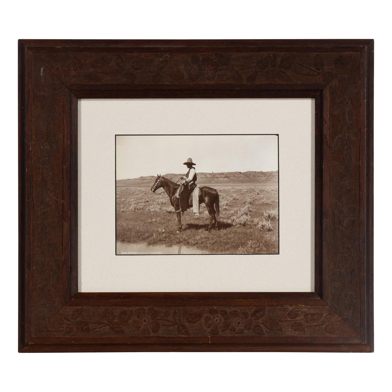 [Western Americana] Huffman, L.A. (1854-1931). A group of 4 collotypes and photographs with western subject matter.