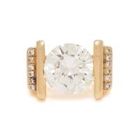 DIAMOND AND YELLOW GOLD RING
