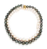 TAHITIAN AND SOUTH SEA CULTURED PEARL NECKLACE