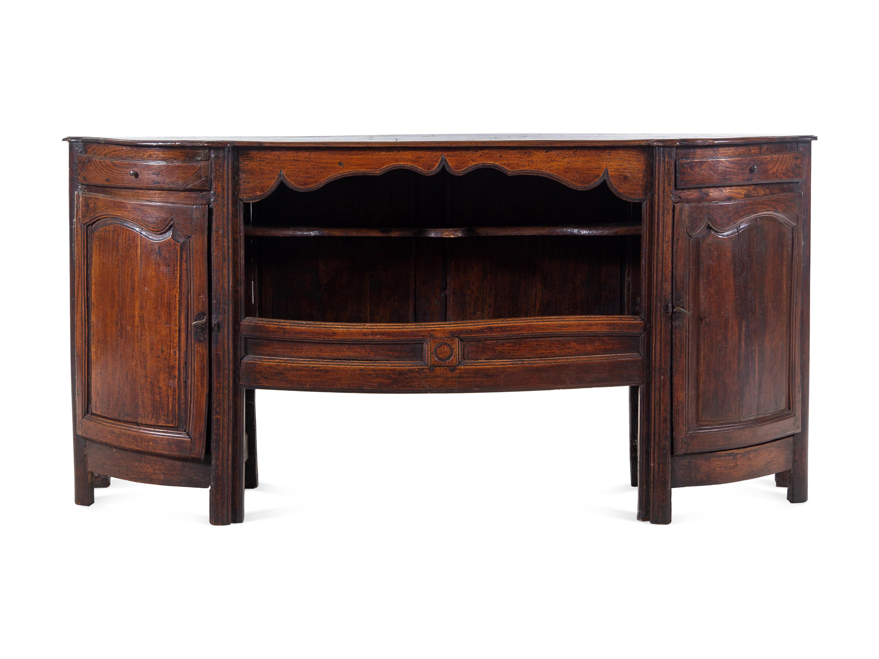 A French Provincial Carved Oak Sideboard