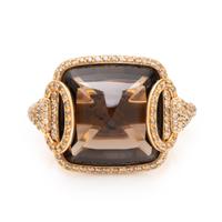 Hermès, Smoky Quartz and Diamond Ring