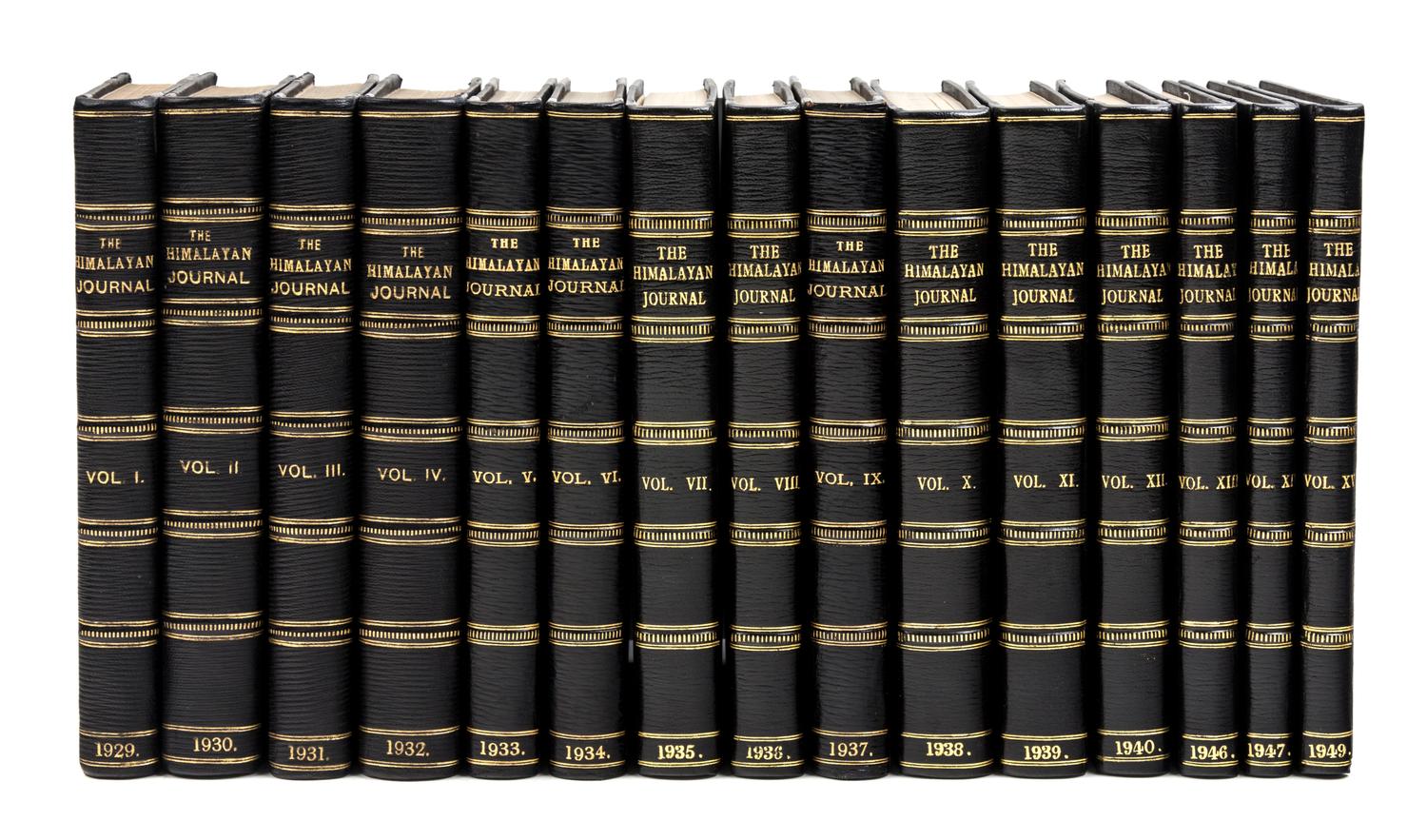 [HIMALAYAN CLUB, THE]. The Himalayan Journal. Records of the Himalayan Club. Vol. I, No. 1, April 1929 - Vol. LVII, 2001. Calcutta: Tha
