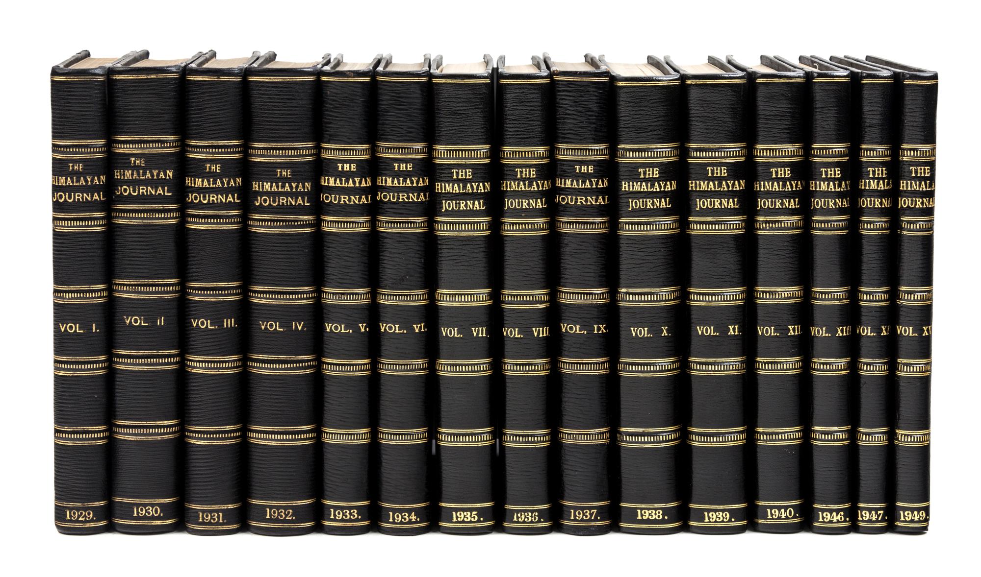 [HIMALAYAN CLUB, THE]. The Himalayan Journal. Records of the Himalayan Club. Vol. I, No. 1, April 1929 - Vol. LVII, 2001. Calcutta: Tha