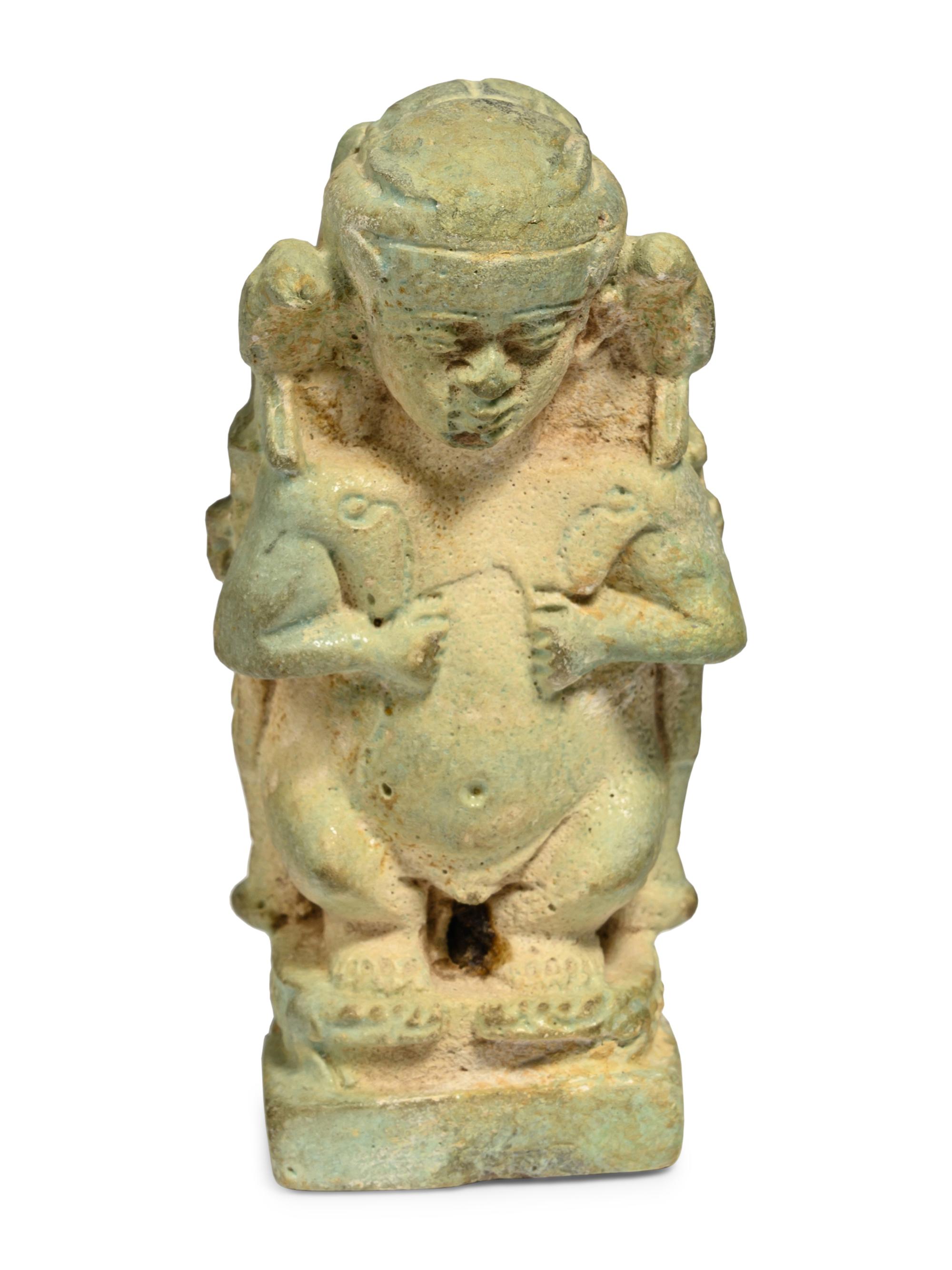 An Egyptian Faience Pataikos
