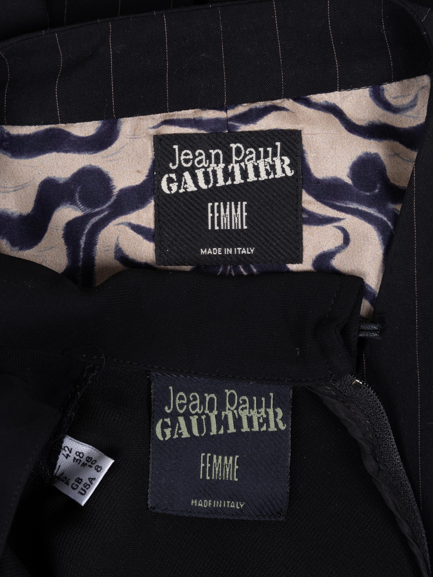 Two Jean Paul Gaultier Items: One Jumpsuit and One Dress, 1990-2000s