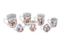 A Collection of Chinese Export Imari Palette Porcelain Articles