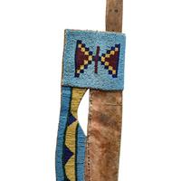 Northern Plains Beaded Hide Knife Sheath, with Knife