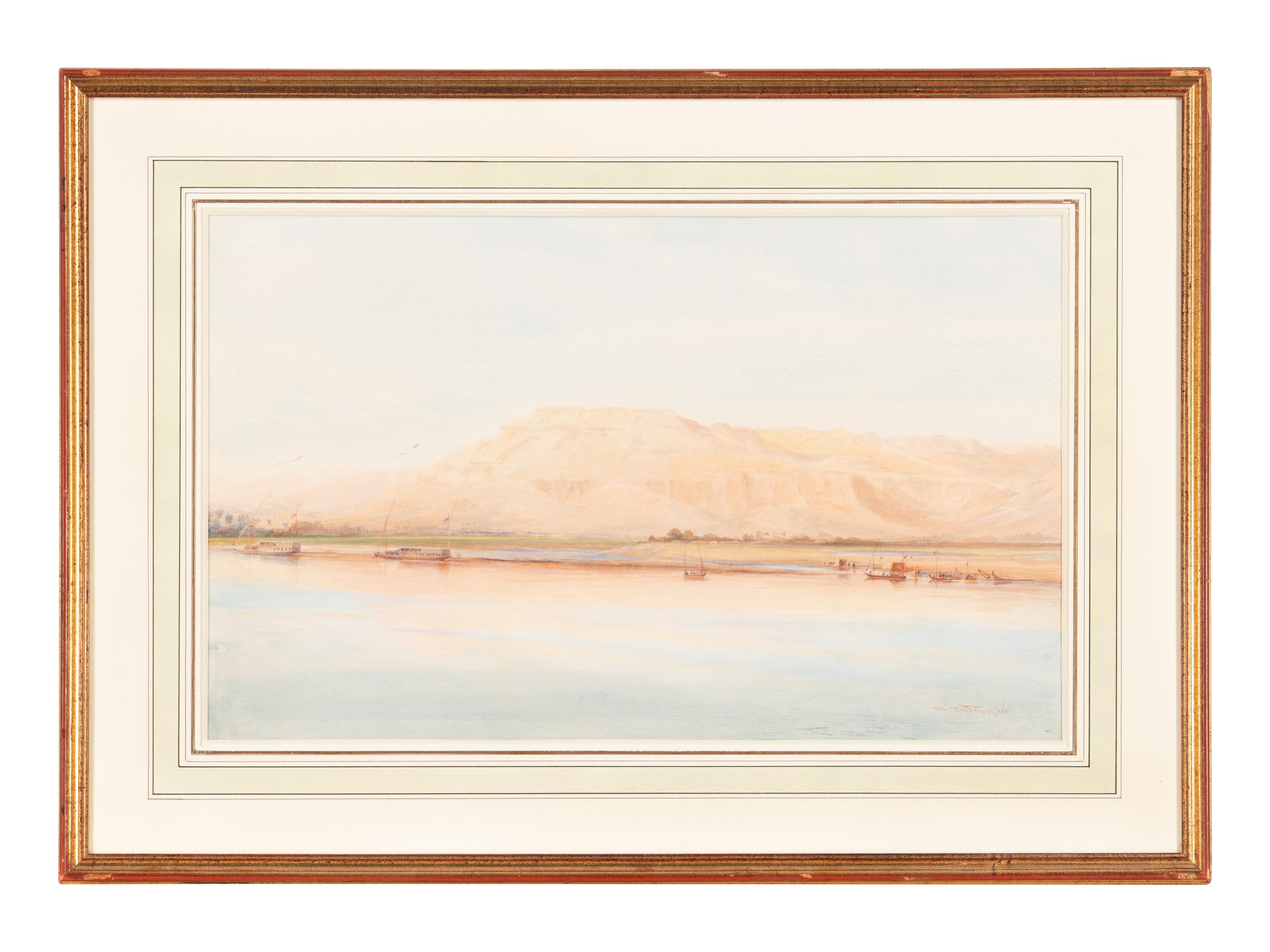 View of the Left Bank at Luxor