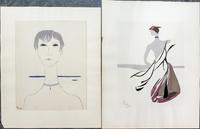 Hilla Rebay von Ehrenwiesen, (American, 1890-1967), a portfolio of 8 color pochoirs