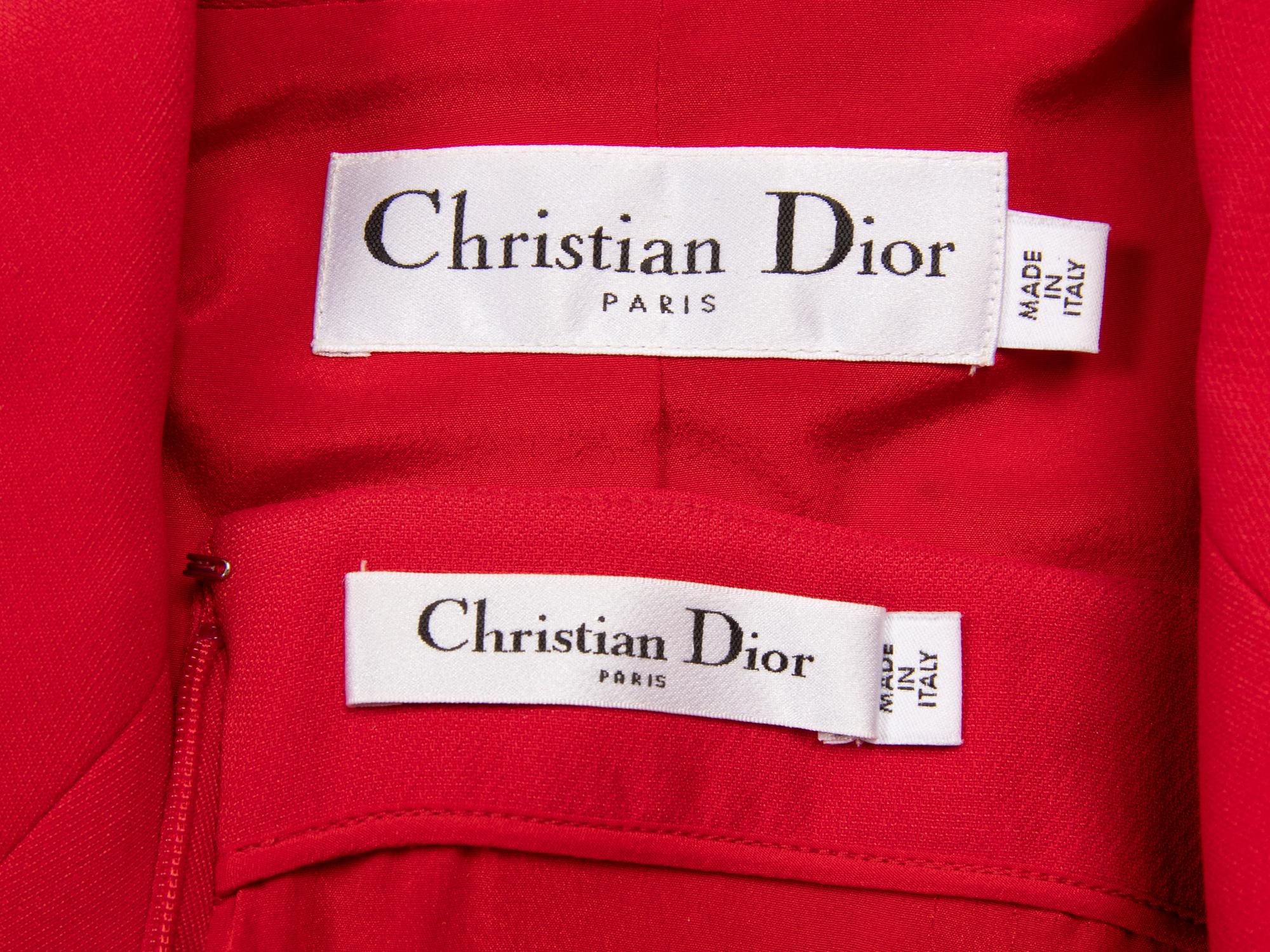 Christian Dior, Red 'Bar' Skirt Suit