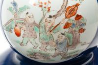 A Pair of Chinese Export Enameled Porcelain Vases