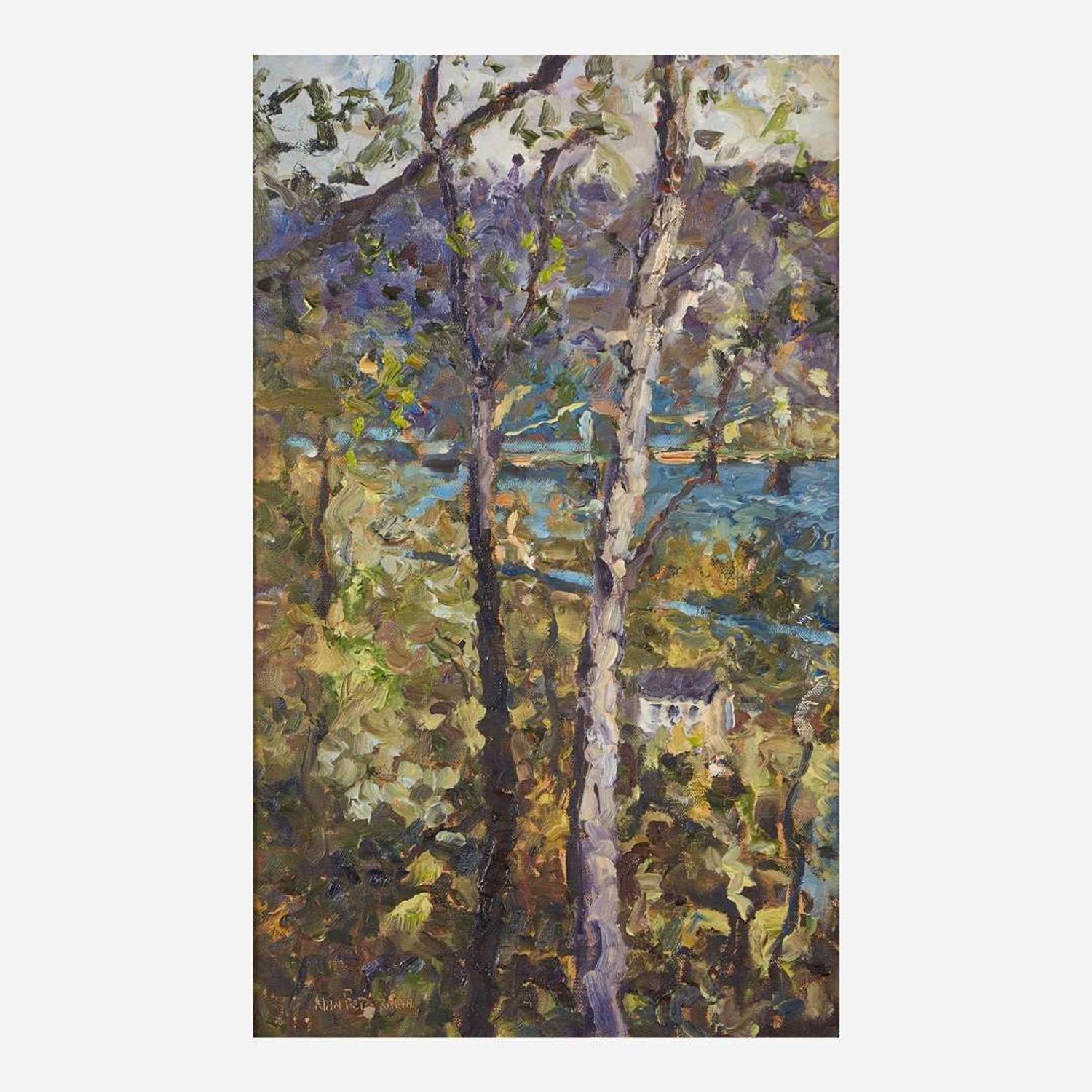 Alan Fetterman (American, B. 1958) Lumbering Along the River