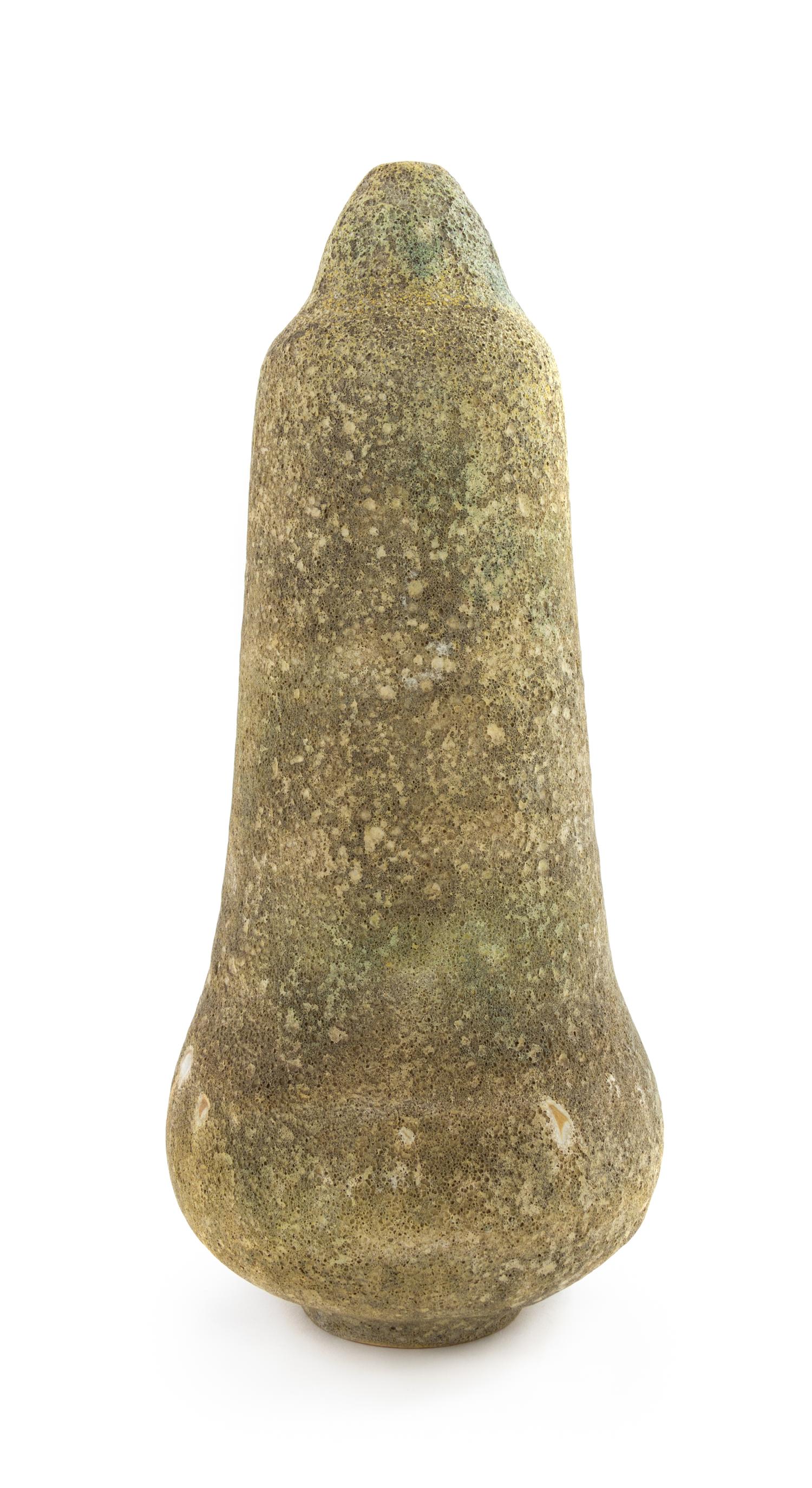 Two Contemporary Stoneware Articles Height of larger 16 1/4 inches. — 20TH CENTURY