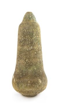 Two Contemporary Stoneware Articles Height of larger 16 1/4 inches. — 20TH CENTURY