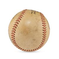 A 1955 Hall of Fame Induction Signed Autograph Baseball Featuring Joe DiMaggio (Beckett Authentication Services Letter of Authenticity)