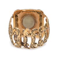 GEORGIAN, YELLOW GOLD AND ENAMEL BRACELET