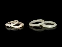 Two Pairs of Jade Bangles