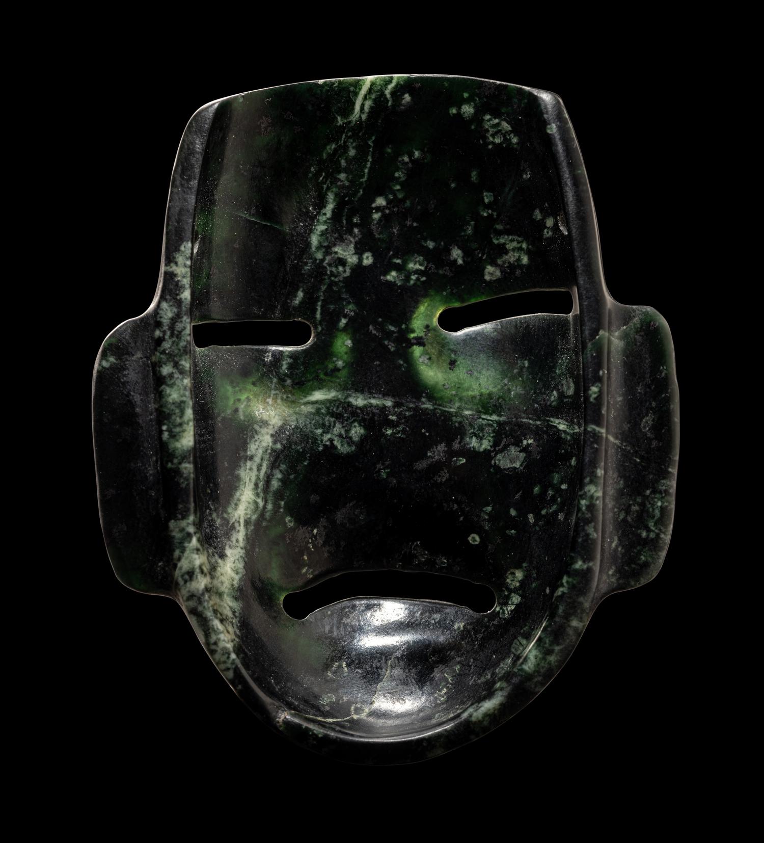 An Olmec Serpentine Maskette