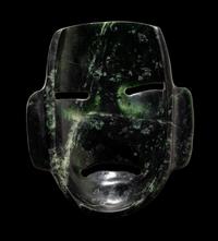 An Olmec Serpentine Maskette