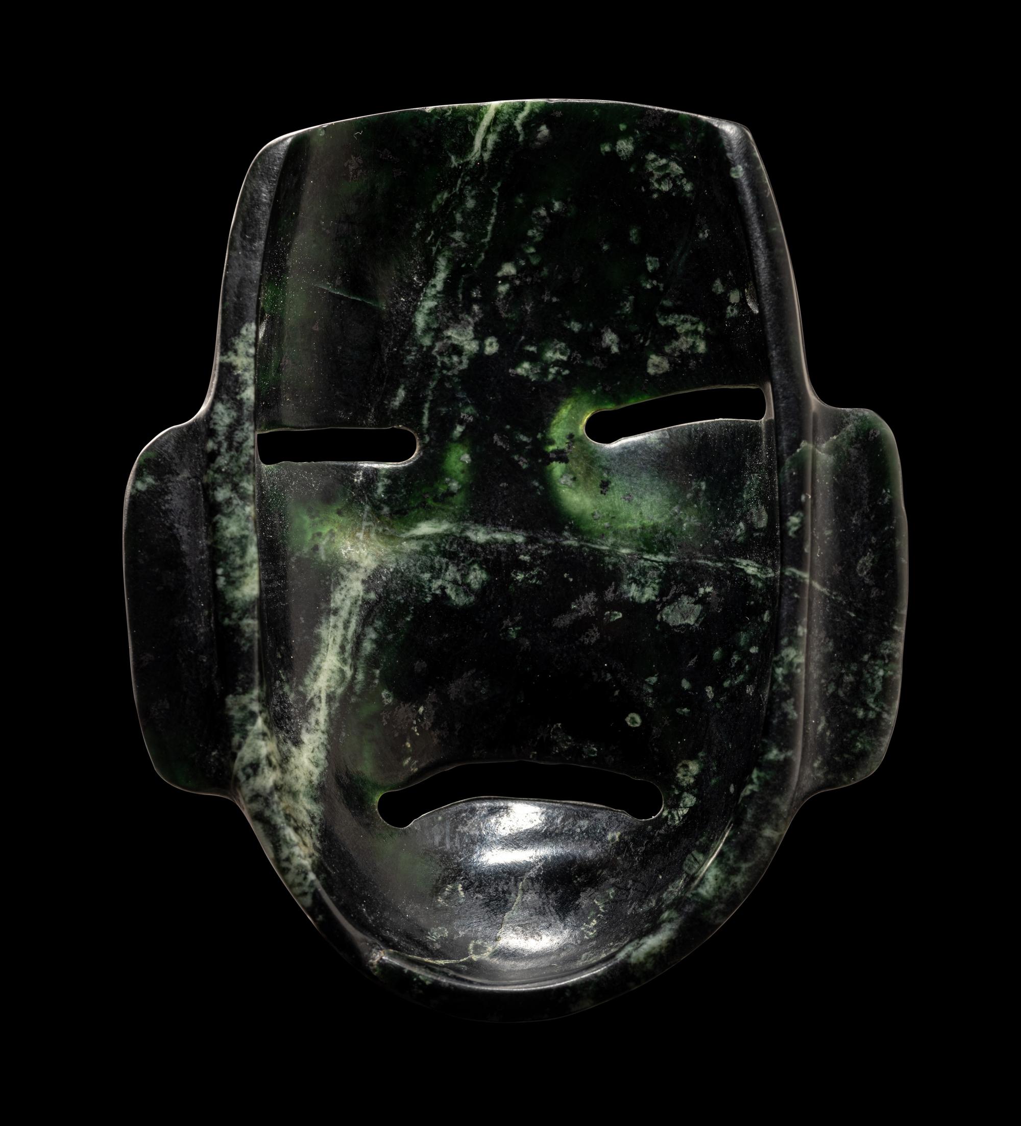 An Olmec Serpentine Maskette