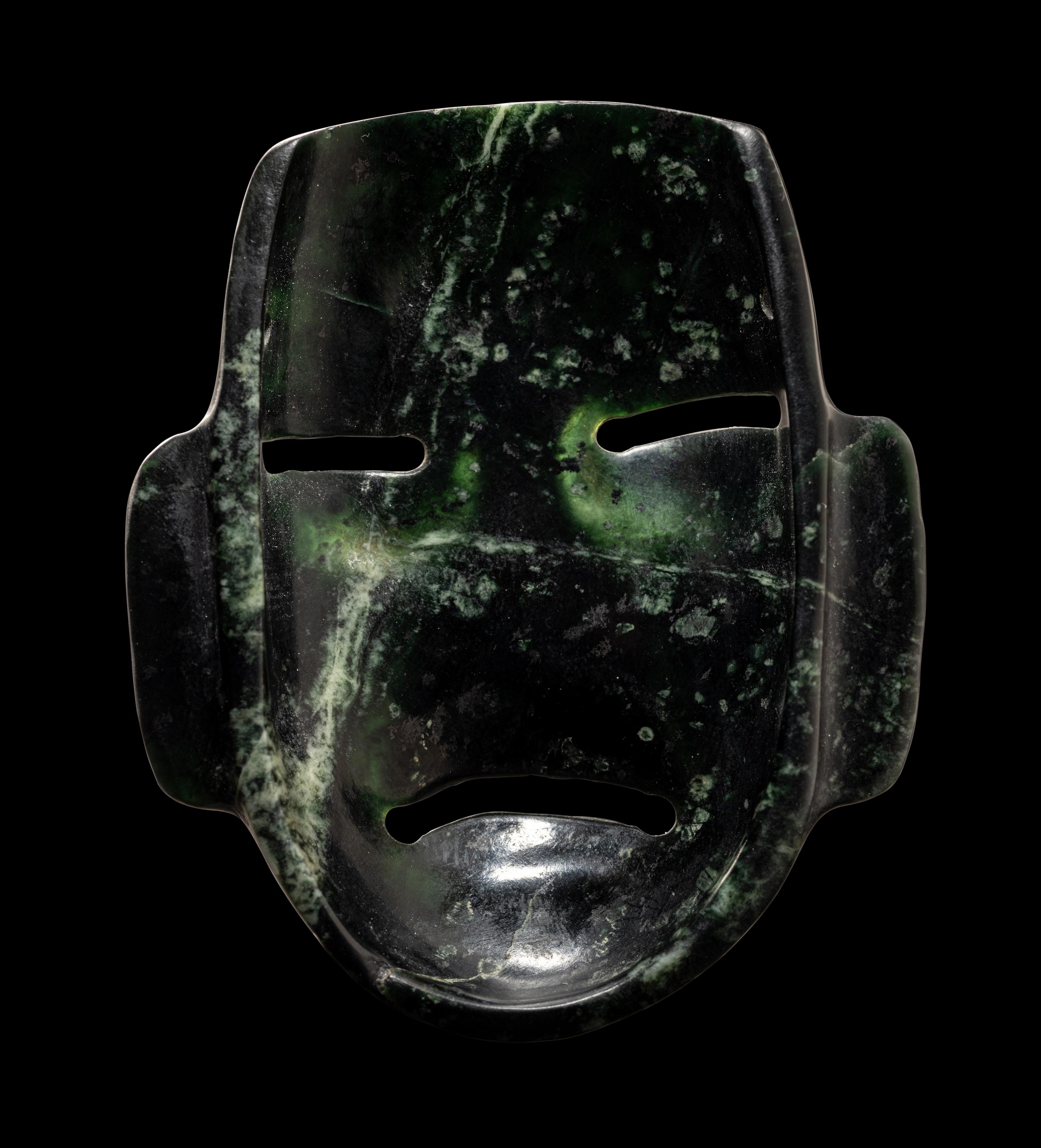 An Olmec Serpentine Maskette