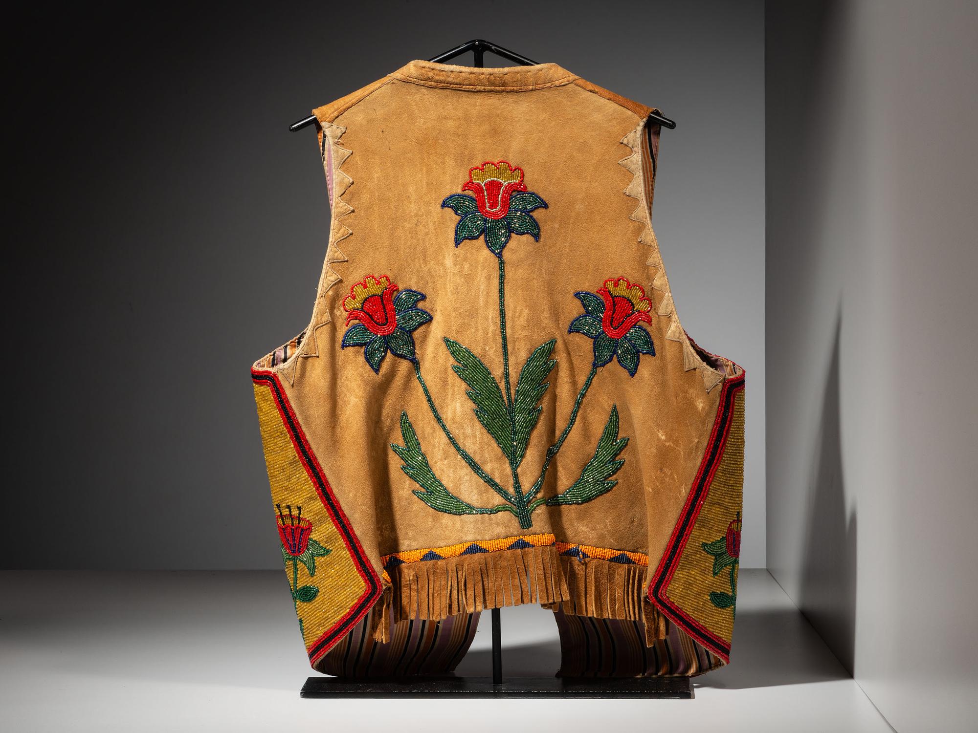 Plateau Beaded Vest, with Elk