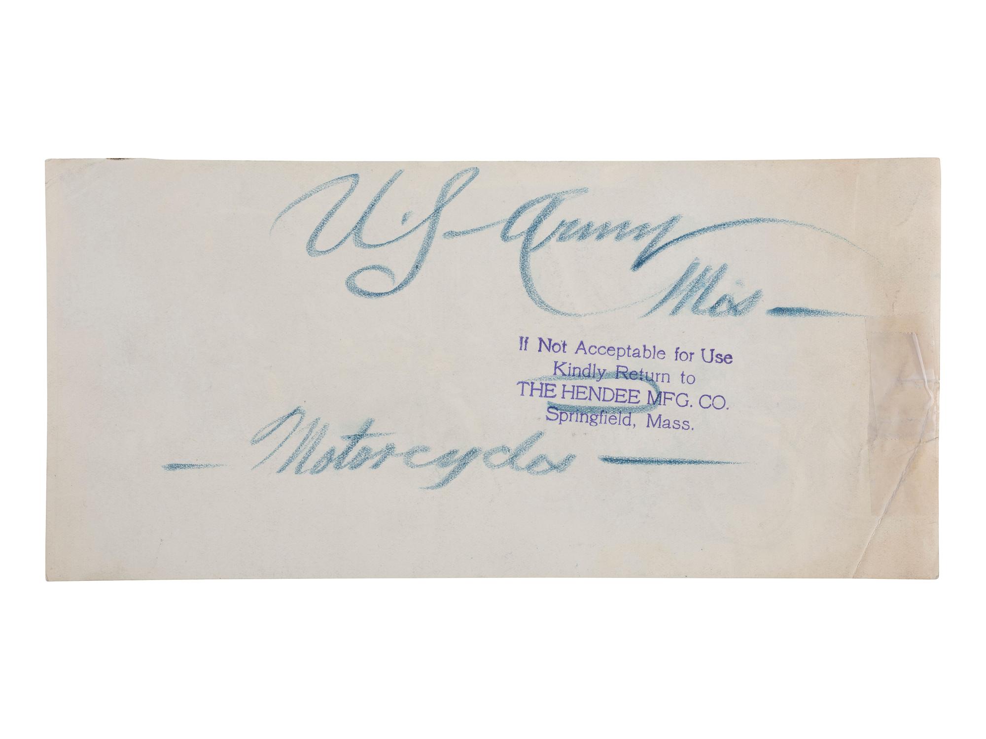 [EARLY PHOTOGRAPHY] -- [TRANSPORTATION]. A group of 3 photographs of Indian "motocycles."