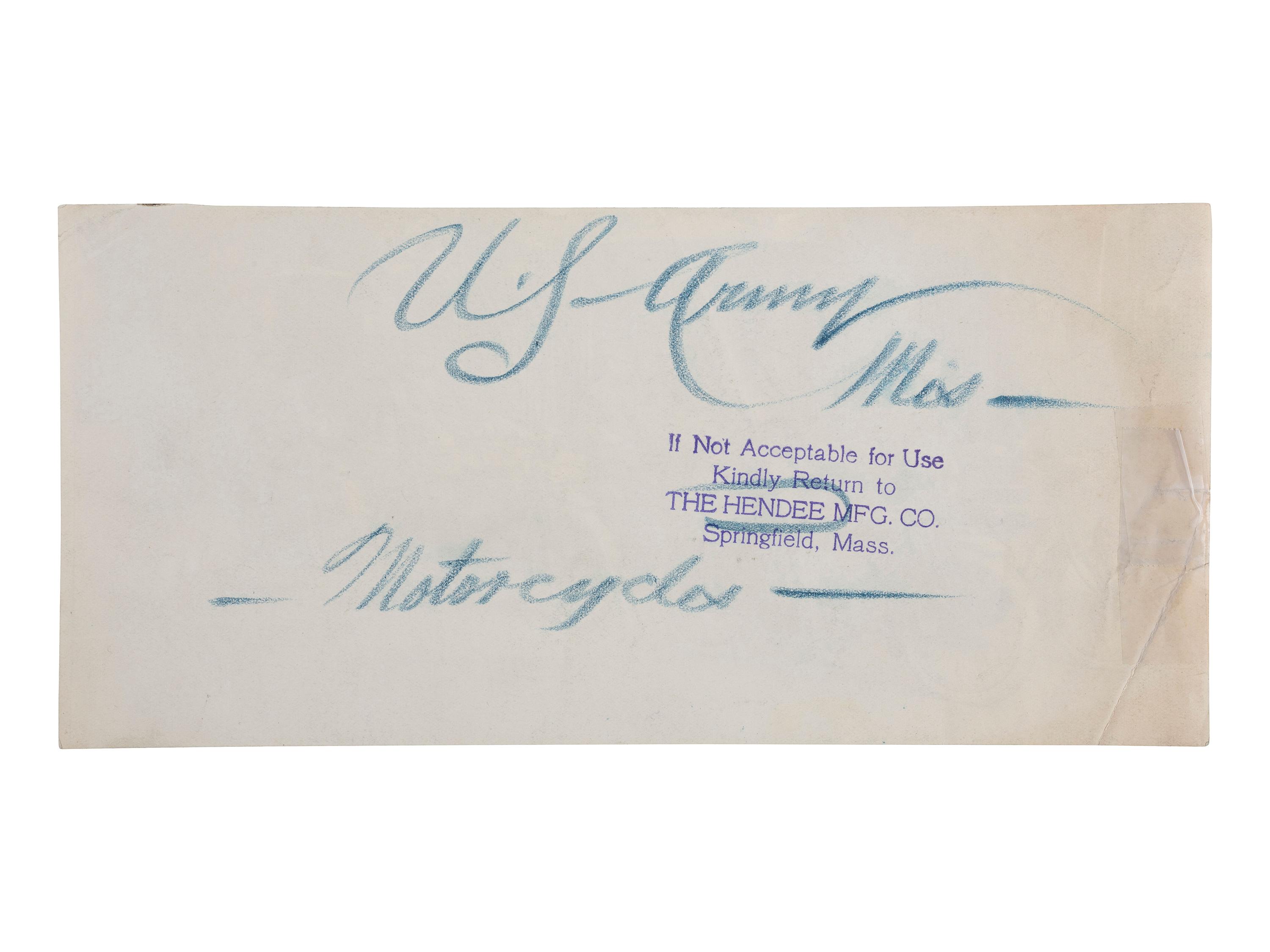 [EARLY PHOTOGRAPHY] -- [TRANSPORTATION]. A group of 3 photographs of Indian "motocycles."