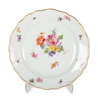 A Group of Meissen Porcelain Plates