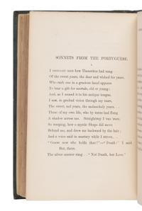 BROWNING, Elizabeth Barrett (1806-1861). Poems . London: Chapman & Hall, 1850.