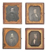[EARLY PHOTOGRAPHY]. 36 sixth plate daguerreotypes featuring men of varying ages.