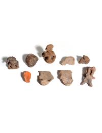 Nine Colima and Other Small Pottery Articles