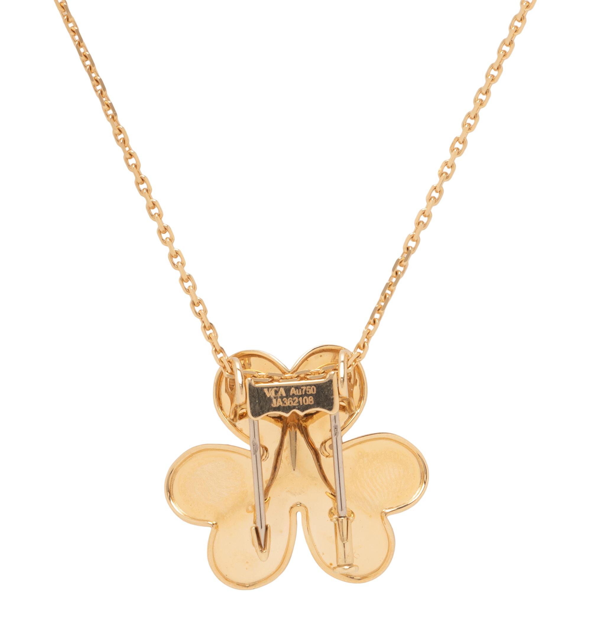 VAN CLEEF & ARPELS, 'FRIVOLE' CLIP PENDANT NECKLACE