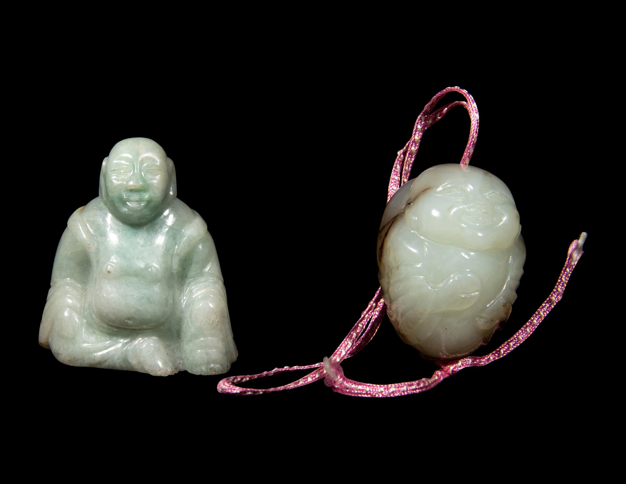 Four Chinese Jade and Jadeite Figures
