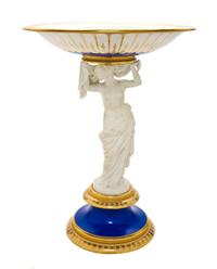 A Royal Copenhagen Porcelain Centerpiece, Height 16 1/8 inches.