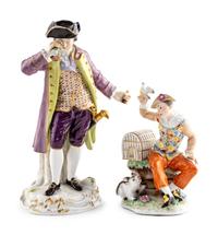 Two Meissen Porcelain Figures