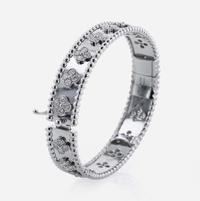 A Van Cleef and Arpels 18K White Gold and Diamond Bracelet